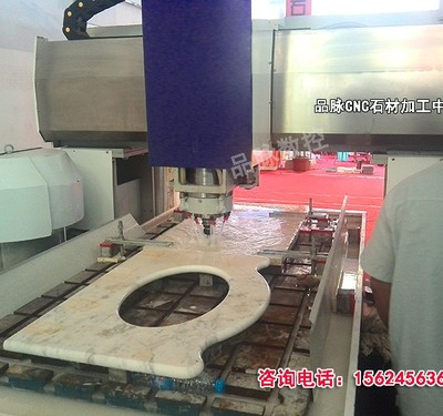 石材加工中心在石英石和洗手盆台面雕刻中的应用